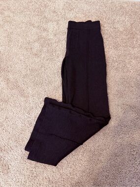 SPANX Charcoal Gray Flare Pants, Medium